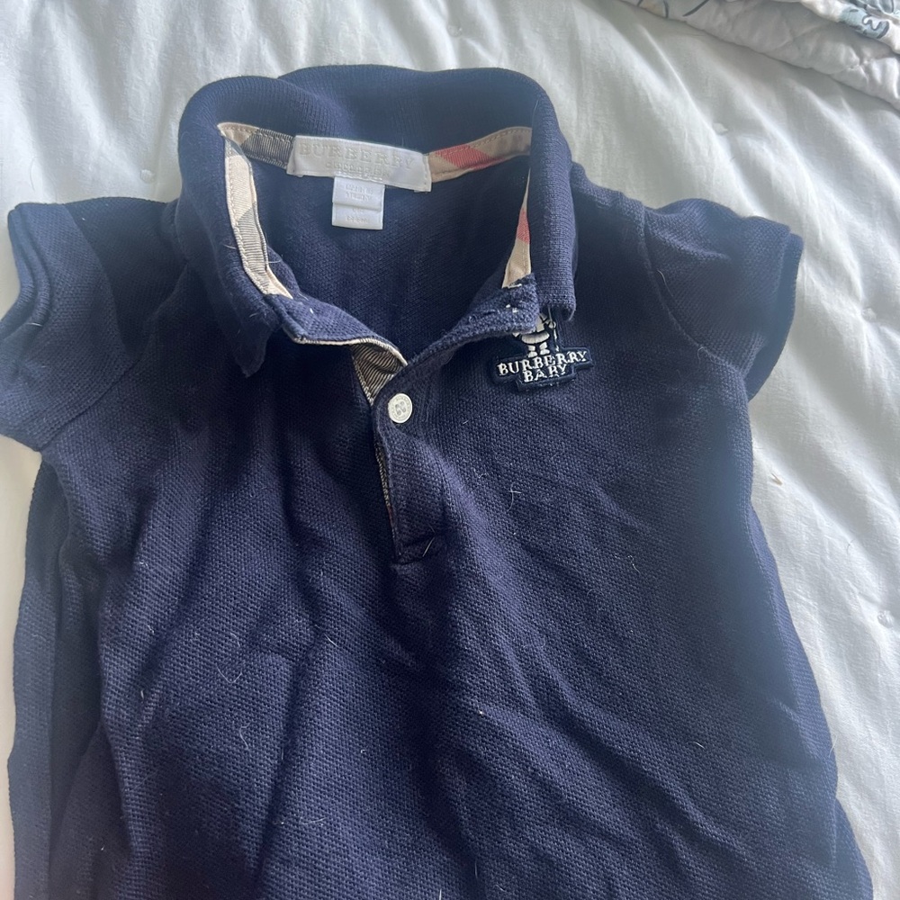 Burberry Baby Navy Polo Shirt